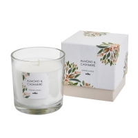Wilko  Wilko Almond and Cashmere Boxed Glass Candle