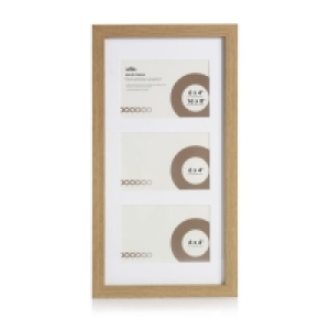 Wilko 3 Multi Aperture Light Wood Effect Photo Frame 6 x 4 I £4.75