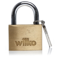 Wilko  Wilko Double Locking Brass Padlock 50mm