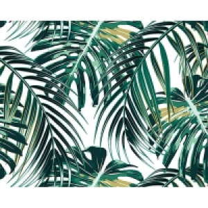 ohpopsi Tropical Palm Leaves Wall Mural - XL 3.5m (W) x 2.8m £80.00