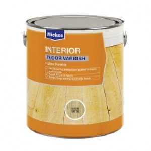 Wickes Floor Varnish - Clear Satin 2.5L £28.00