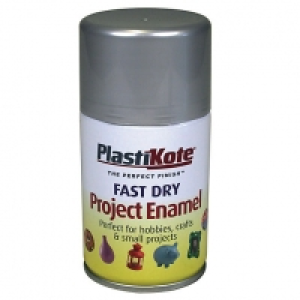 Plastikote Fast Dry Enamel Aerosol Spray - Aluminium 100ml £3.99