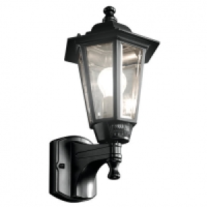 Wickes  Wickes PIR Porch Light Lantern Hi-lo Black