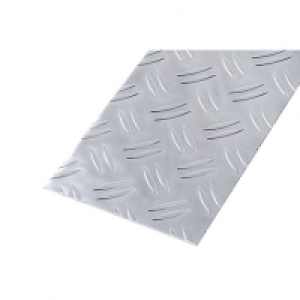 Wickes Metal Sheet Aluminium Checkerplate - 120mm x 1m £13.49