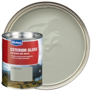 Wickes Exterior Gloss Paint - Muted Olive 750ml £18.00