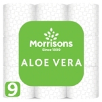 Morrisons  Morrisons Aloe Vera Toilet Tissue 9 Roll