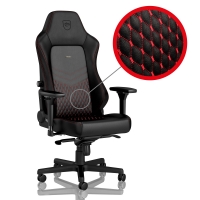 Overclockers Noblechairs noblechairs HERO Real Leather Gaming Chair - Black/Red