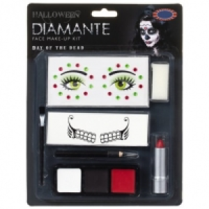 Halloween Diamante Make-Up Kit - Day of the Dead