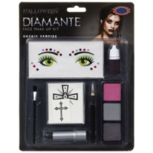 Halloween Diamante Make-Up Kit - Gothic Vampire