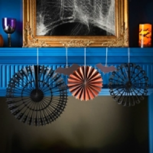 Halloween Fan Decoration Set - Bats