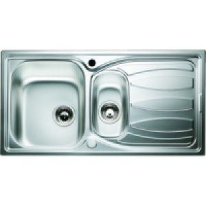 Wickes Reversible 1.5 Bowl Kitchen Sink Stainless Steel £169.00