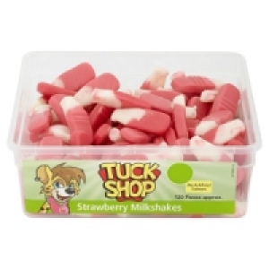 Tuck Shop Strawberry Milkshakes Tub of 120