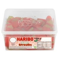 Makro  Haribo Giant Strawberries Tub of 120