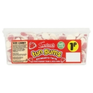 Makro  Swizzels Fun Gums Strawberry Tarts Tub of 600