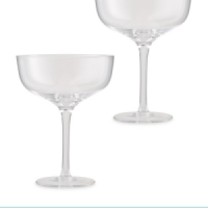 Aldi  Champagne Saucer 2 Pack