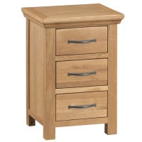 RobertDyas  Hindsley Ready Assembled Large 3-Drawer Bedside Table