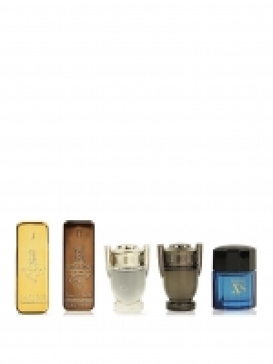 LittleWoods  Paco Rabanne Paco Rabanne 4x 5ml Eau de Toilette Mens Mini T