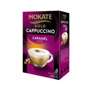 MOKATE GOLD CAPPUCCINO CARAMEL 8 SACHETS £0.69