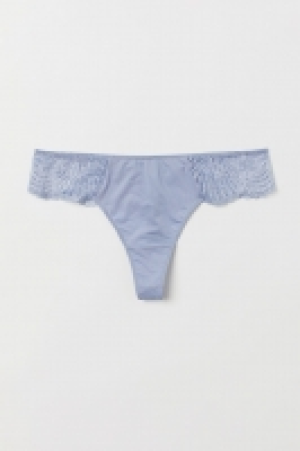  Microfibre and lace thong £3.00