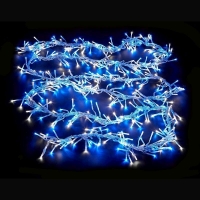 QDStores  480 LED Blue & White Outdoor Animated Cluster Fairy Lights M