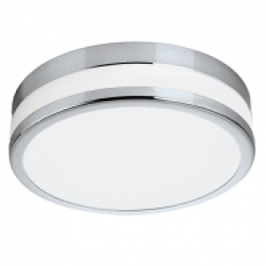 Eglo Palermo LED Chrome & White Glass Bathroom Round Ceiling £53.00