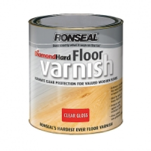 Ronseal Diamond Hard Floor Varnish - Clear Gloss 2.5L £44.00