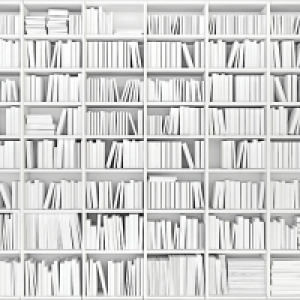 ohpopsi Library Bookshelf Wall Mural - L 3m (W) x 2.4m (H) £59.99