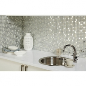 Wickes Mirror Glass Mosaic - 306 x 306mm &pound;12.49