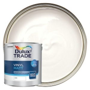 Dulux Trade Vinyl Matt Emulsion Paint - White 2.5L £24.50