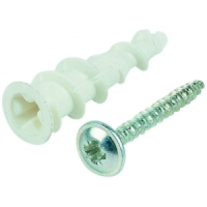 Wickes Self Drill Nylon Fixers - 40mm Pack of 10 £3.97