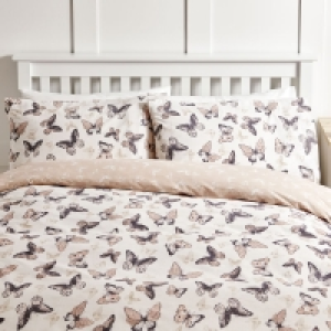 Wilko Treasured Butterfly Reversible Easy Care King Size Duv £12.00