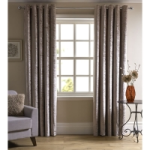 Wilko Natural Crushed Velvet Effect Lined Eyelet Curtains 16 £33.00