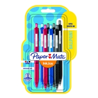 Wilko  Paper Mate Medium Inkjoy 300RT Ballpoint Pens Assorted 8 pac