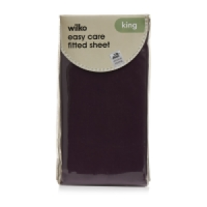 Wilko Easy Care Plum King Size Fitted Sheet £6.00