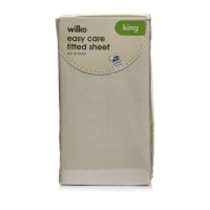 Wilko Easy Care Cream King Size Fitted Sheet £6.00