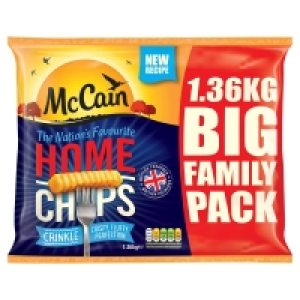 McCain Home Chips Crinkle 1.36kg £2.30