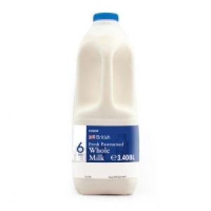 Iceland  Iceland British Fresh Pasteurised Whole Milk 3.408 L