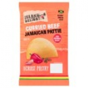 Island Delight Curried Beef Jamaican Pattie Shortcrust Pastry