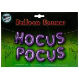 Halloween Balloon Banner - Hocus Pocus