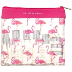 Travel Bottle Set 12pc - Flamingo