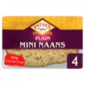 Pataks Plain Mini Naan Breads