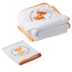 Fox Hooded Baby Towel & Mitt £3.99