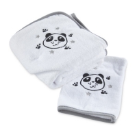 Aldi  Panda Hooded Baby Towel/Wash Mitt