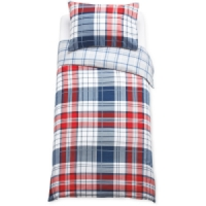 Check Cotton Single Duvet Set £9.99