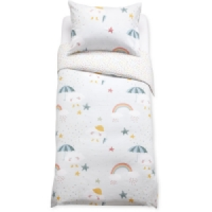 Aldi  Rainbow Cotton Single Duvet Set