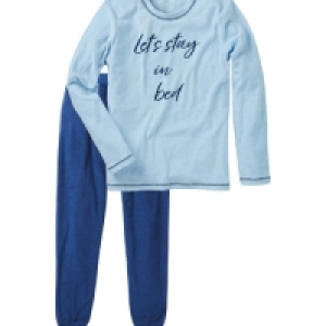 Aldi  Ladies Light Blue Terry Pyjamas