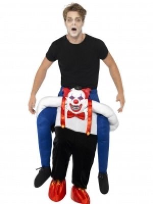 Adult Sinister Clown Piggy Back Halloween Costume £41.99