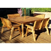 RobertDyas  Charles Taylor Eight Seater Deluxe Square Table Set with Ben