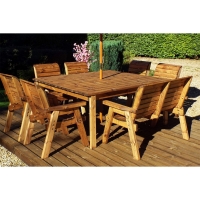 RobertDyas  Charles Taylor Eight Seater Deluxe Square Table Set with 1 B