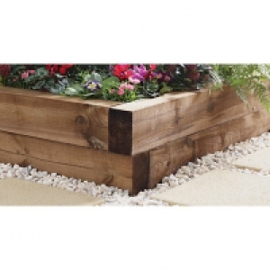 Brown Treated High Quality Sleepers - 100 x 150mm x 1.2m £14.00